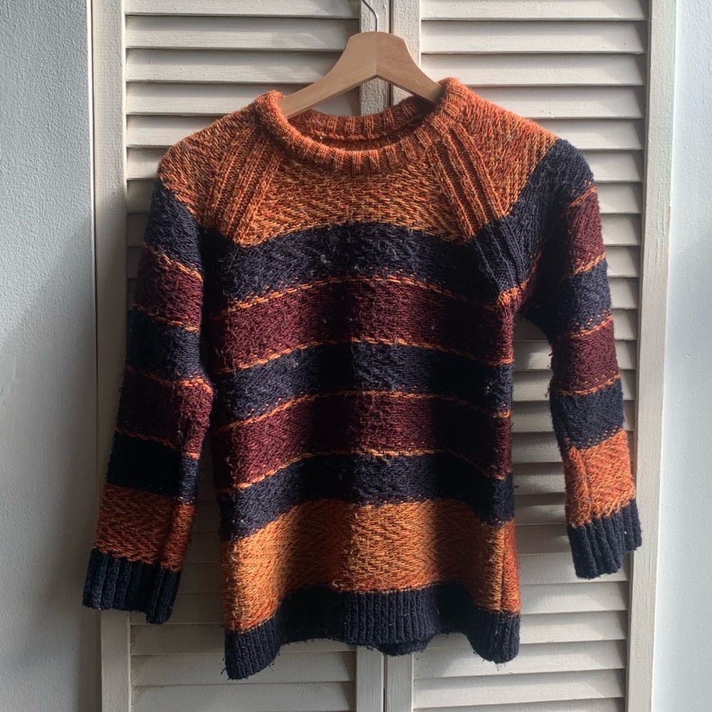 Orange & purple zara sweater